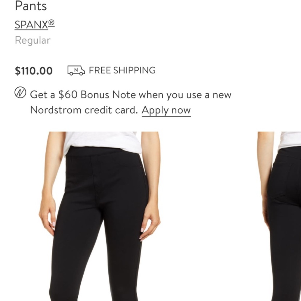 Spanx perfect black pants